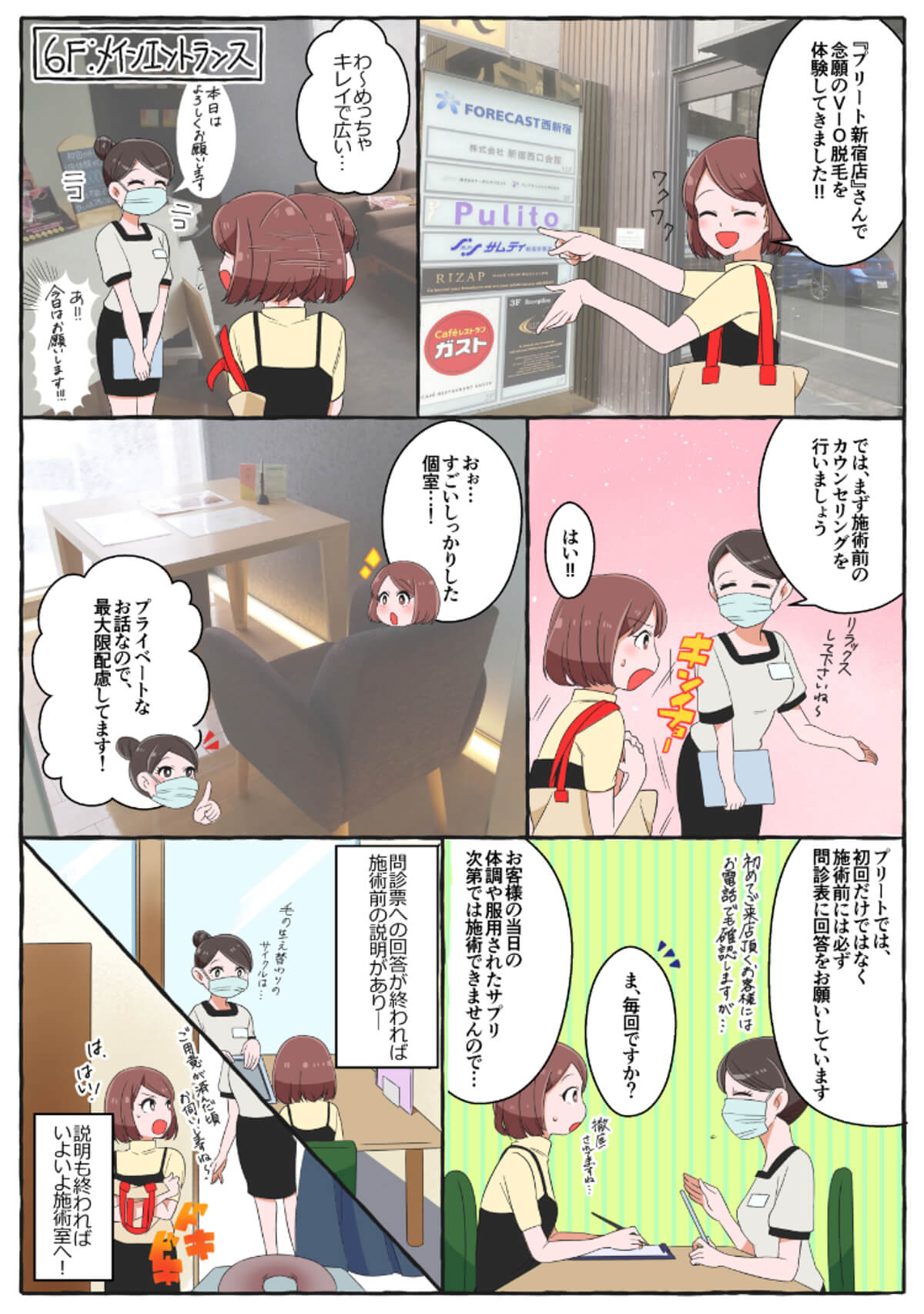 漫画でVIO脱毛体験1,カウンセリング